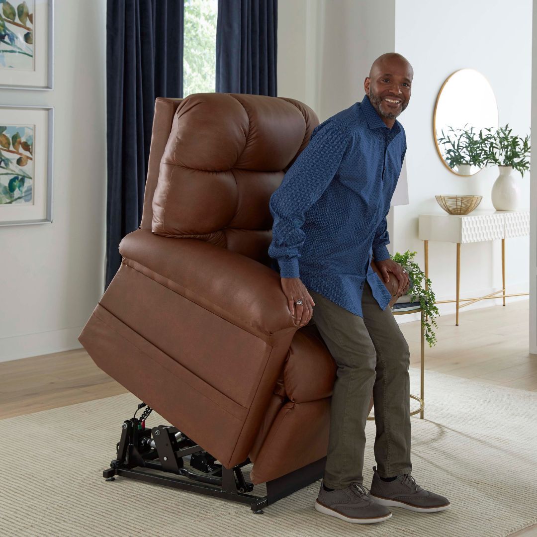 Burbank Electropedic EZ Sleeper Lift Chair heat massage recliner with Twilight