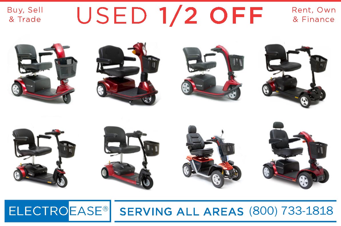 Burbank Electropedic Used Mobility 3 and 4 wheel gogo scooters
