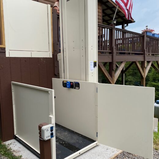 Burbank Electropedic Harmar Highlander Vertical Platform Lifts (VPL), also known as Porch Lifts, are a great lift option for indoor and outdoor access
