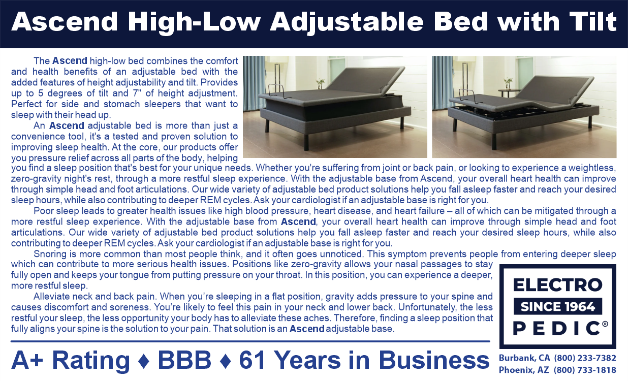 Burbank Ascend high low electric adjustable hospital bed