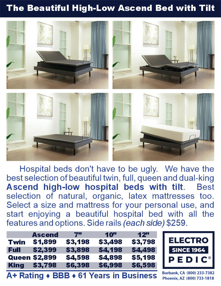 Burbank Ascend high-low bed with tilt