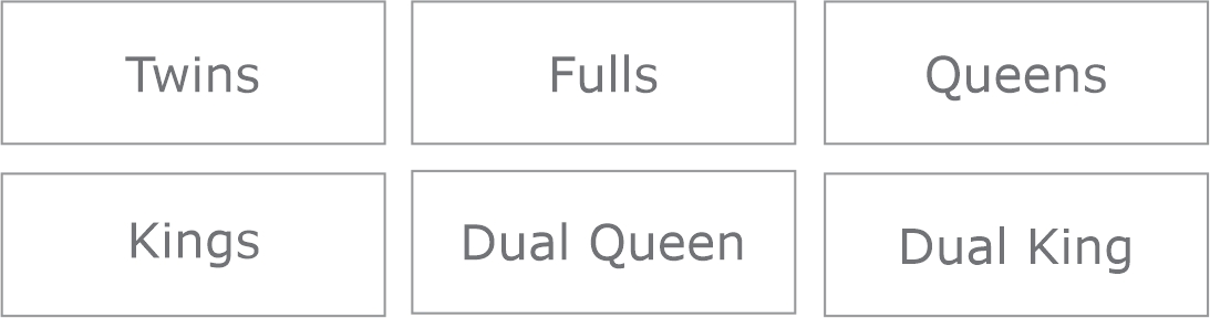 Burbank Sizes
