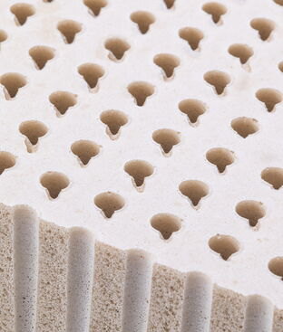Burbank Latexpedic natural organic latex matttresses are quilted on both sides