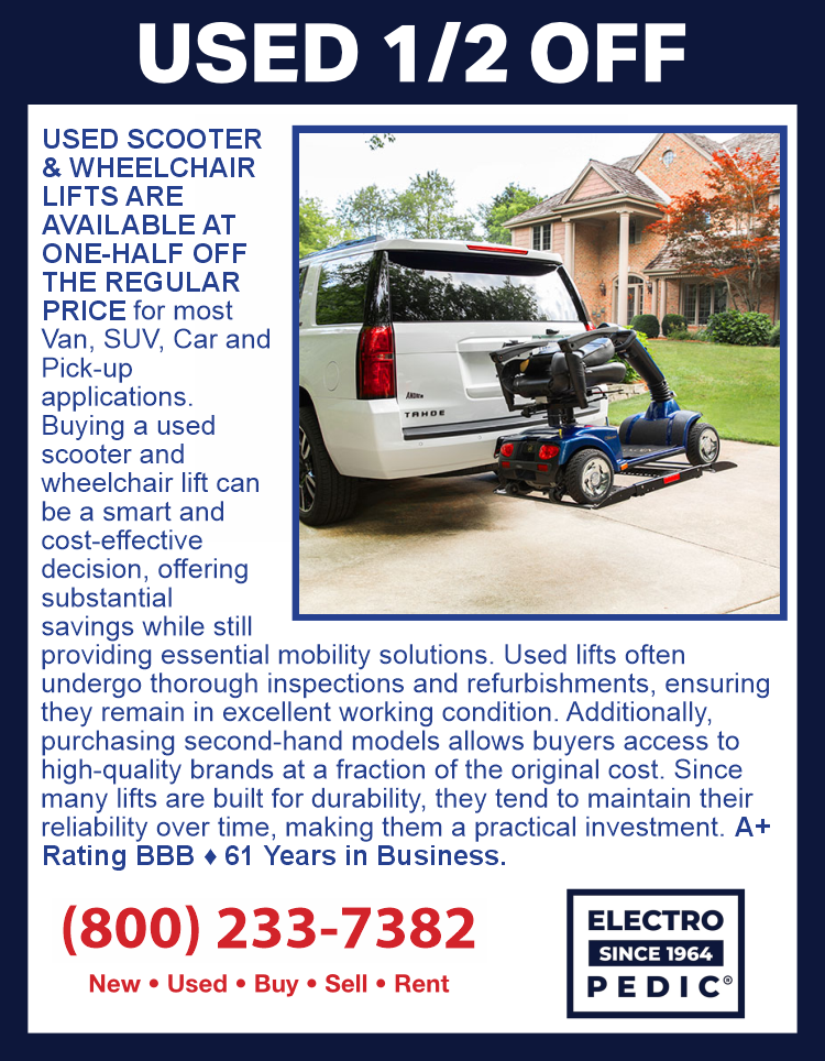 Burbank Electropedic Rent a scooter or wheelchair lift
