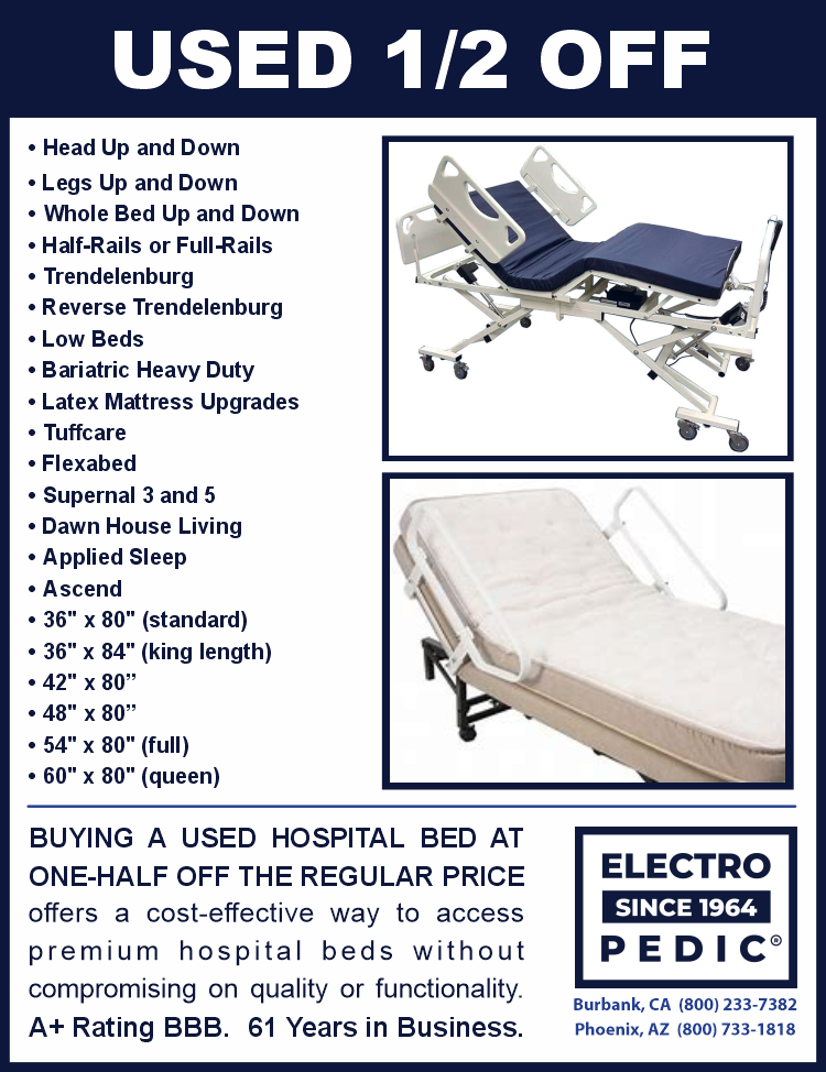 Burbank Electropedic Used Supernal 3 and 5 Hospital Beds are buy sell and trade