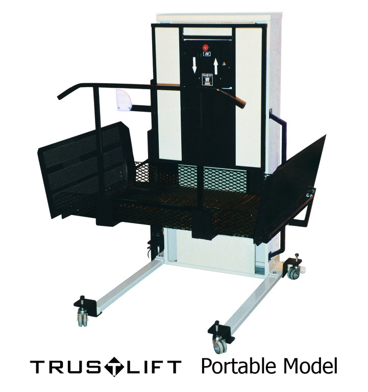 Burbank Electropedic wheelchair elevator mobile home porchlift